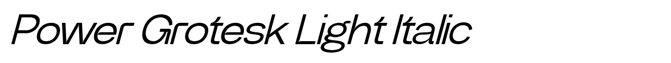 Power Grotesk Light Italic image